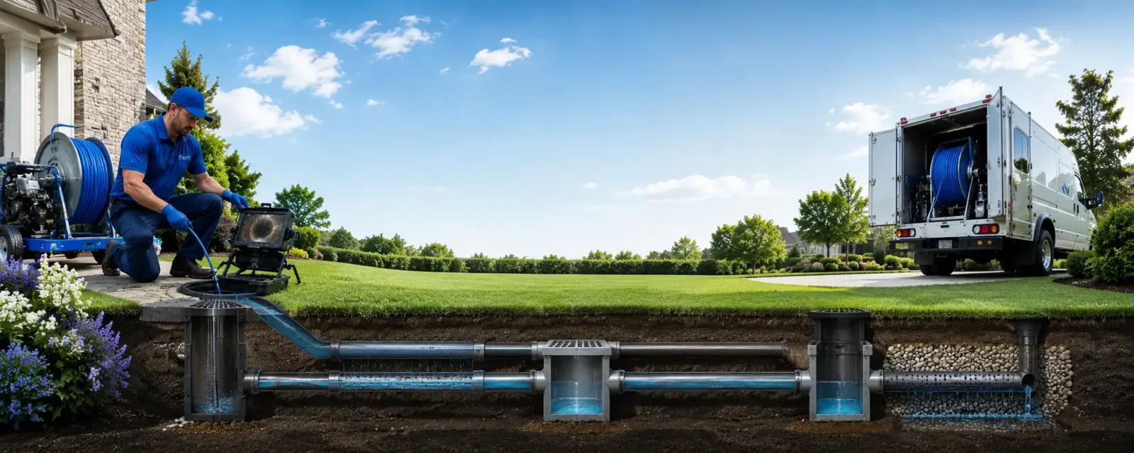 Outdoor drain cleaning information for Marquette, KS